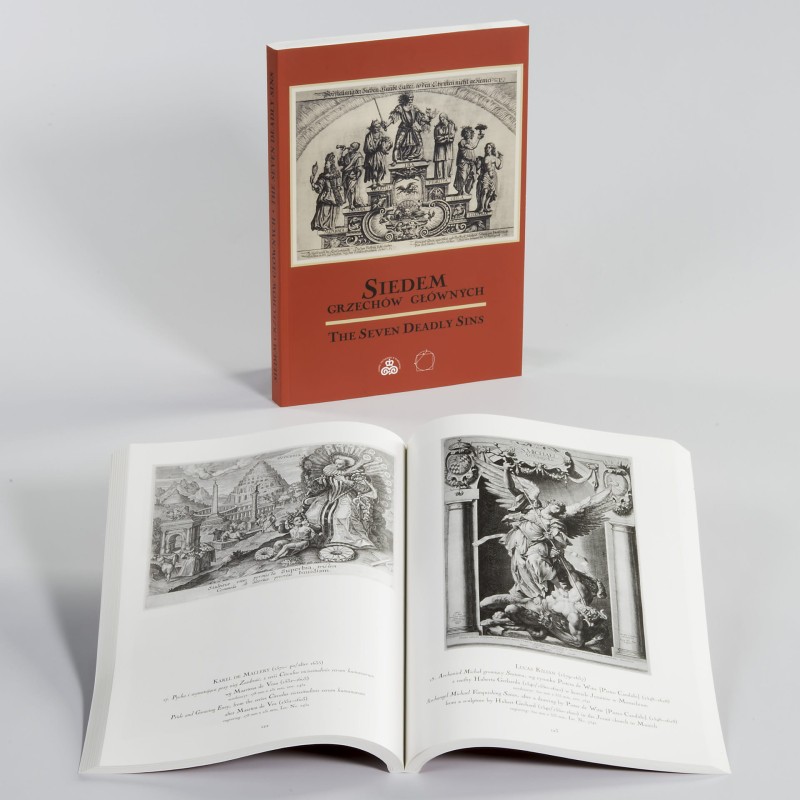 Okładka publikacji „Siedem grzechów głównych” dostępnej w sklepie internetowym Zamku Królewskiego w Warszawie.
